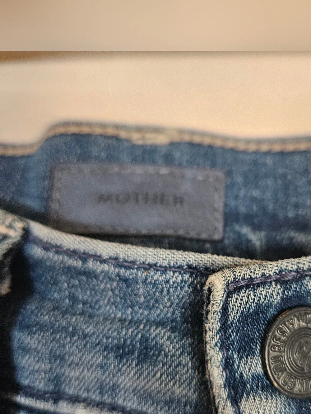Mother The Hustler Ankle Fray Can't Stop Staring Wash SZ 24 Distressed